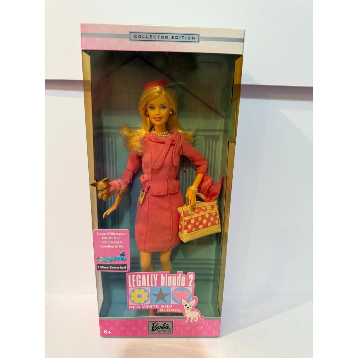 Legally Blonde 2 Elle Woods Barbie Doll Collector Edition 2003 Nrfb