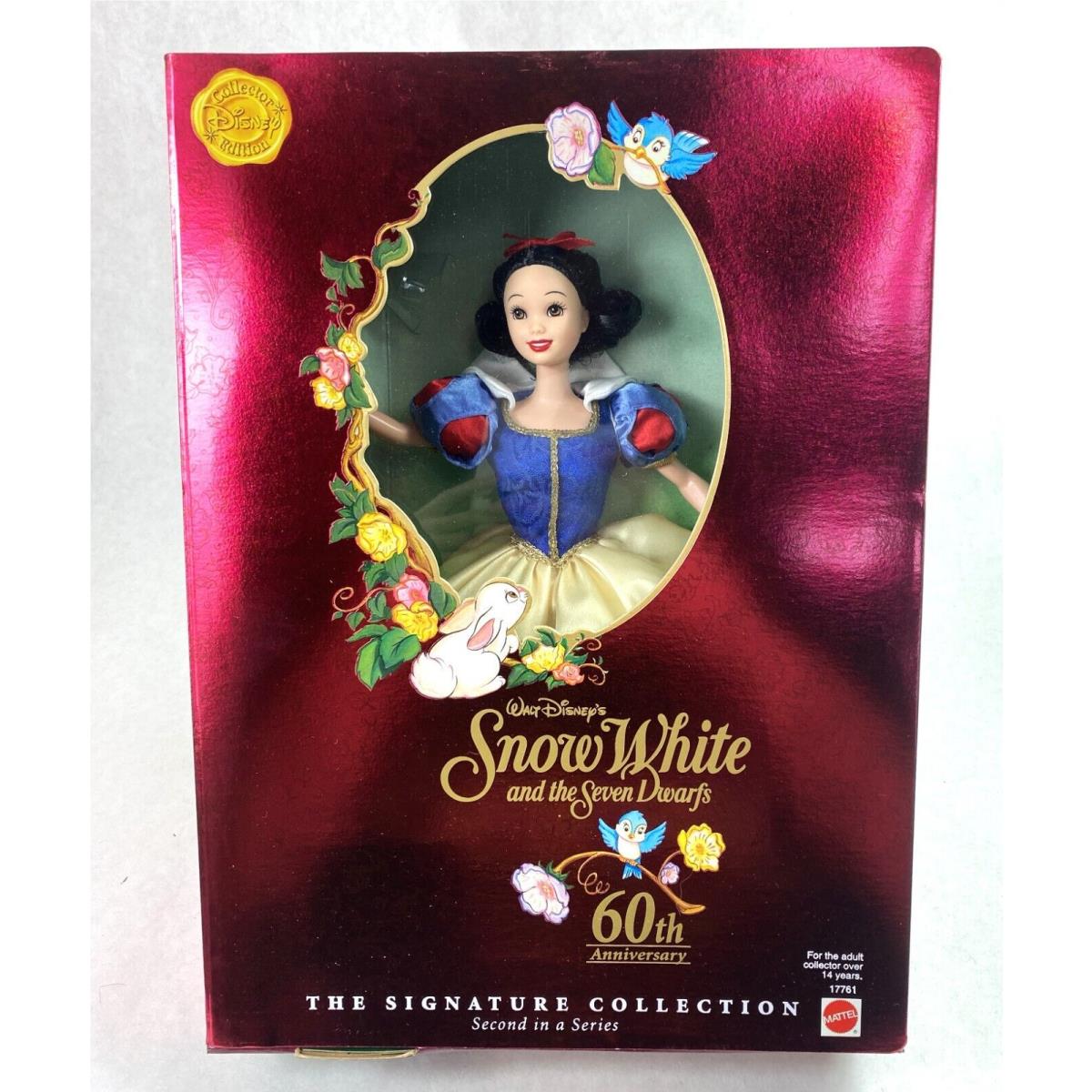 Snow White Disney 60th Anniversary 12 Doll Nrfb 1997 Mattel 90s