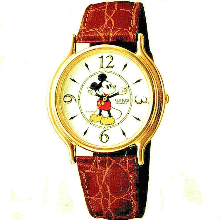 Mickey Disney In Bx Lorus Curved Easy Read Dial Collectable RMF684 Watch