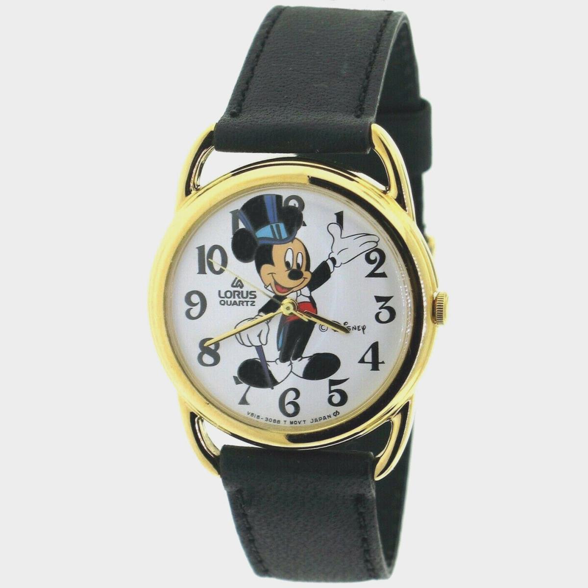 Mickey Disney Lorus Top Hat Easy Read Dial Unworn RMF400A Collectable Watch