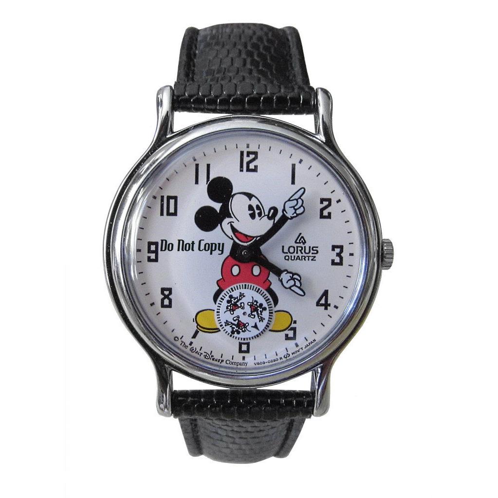 Vintage Men`s Disney Lorus Mickey Mouse Watch Htf