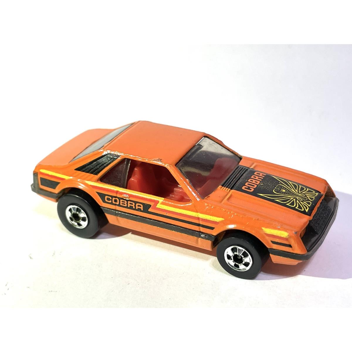 Vintage 1979 Hot Wheels Hot Ones Turbo Mustang Cobra Orange