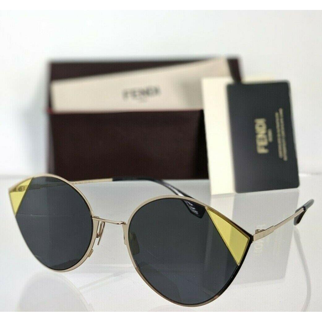 Fendi FF 0341/S Sunglasses 2F7IR Gold Frame 60mm