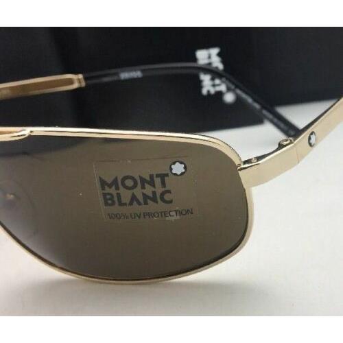 Mont Blanc Sunglasses MB650S 32J Gold Roviex Brown 