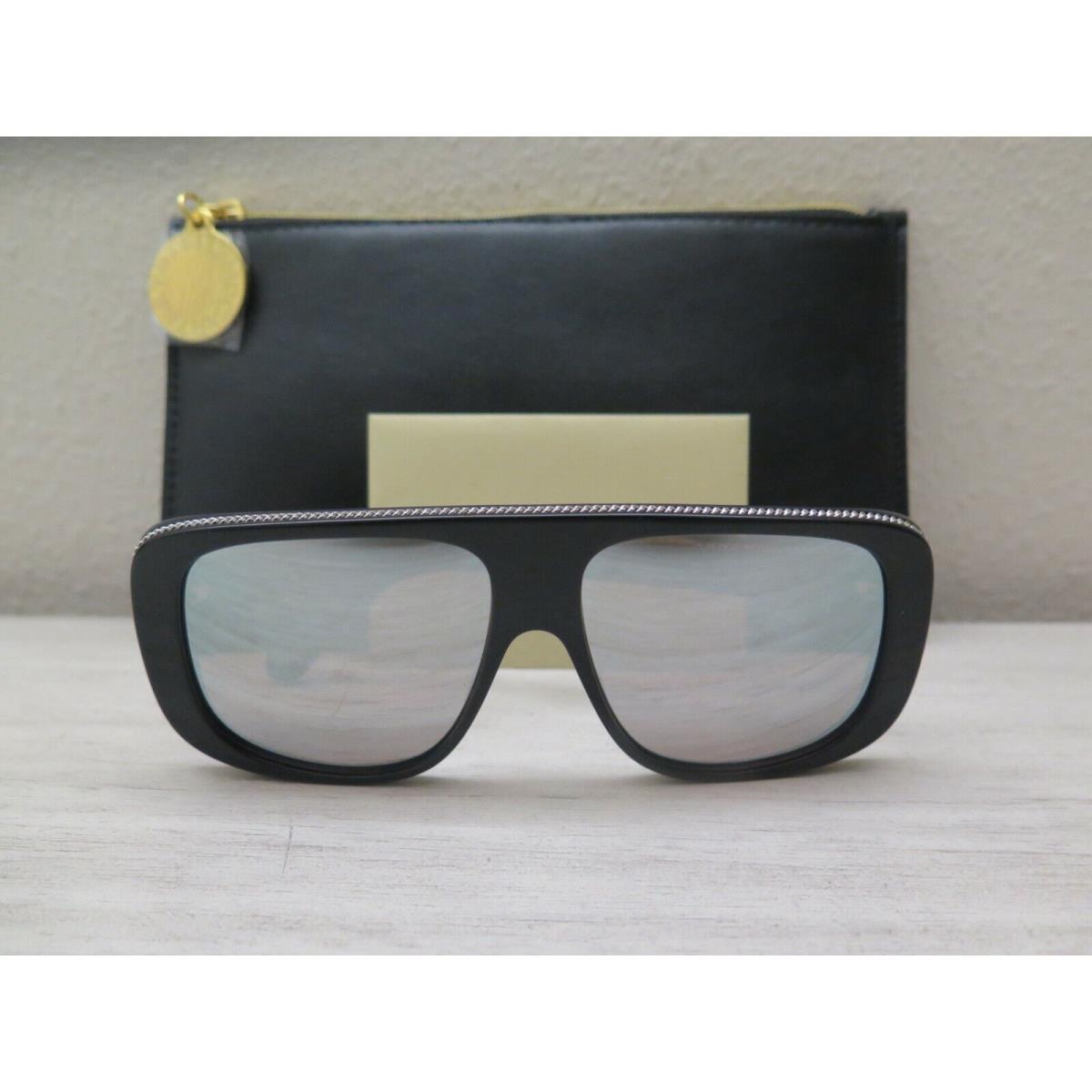 Stella Mccartney SC0092S 001 Women`s Black/silver Mirror Lens Sunglasses