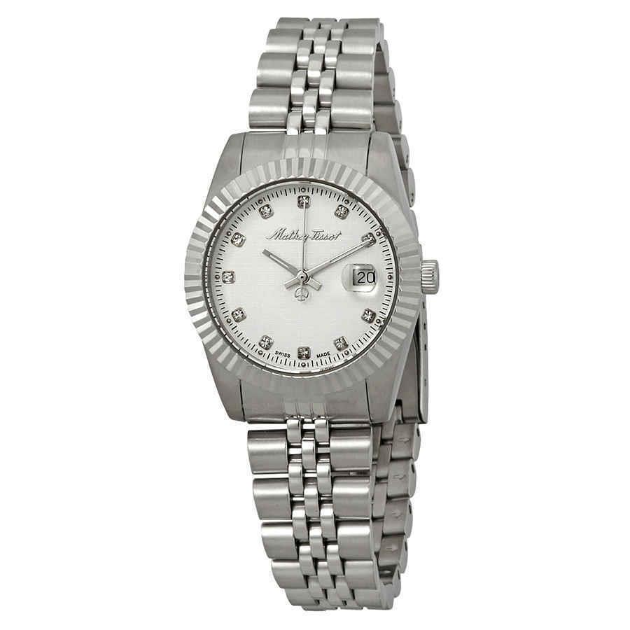 Mathey-tissot Mathey Iii Quartz Crystal Silver Dial Ladies Watch D810AI