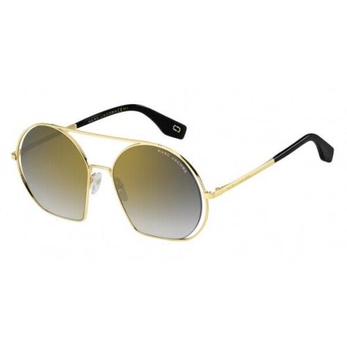 Marc Jacobs Mmj 325/S 2F7 FQ Antique Gold Grey Gold Mirror Sunglasses