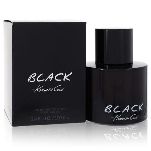3.4oz Kenneth Cole Black Eau De Toilette Spray Perfume By Kenneth Cole