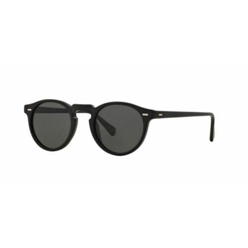 Oliver Peoples 0OV5217S Gregory Peck 1031P2 Semimatte Black/grey 47mm Sunglasses - Frame: Semi-matte black, Lens: Dark Grey