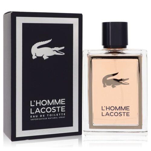 Lacoste L`homme Eau De Toilette Spray 3.3 oz Men Fragrance