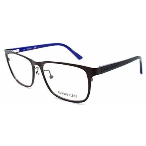 Calvin Klein Rxable Eyeglasses Frames CK19302 201 Brown Blue Unisex 54mm