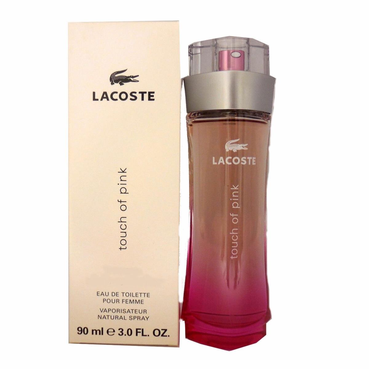 Lacoste Touch OF Pink Pour Femme Eau DE Toilette Natural Spray 90 ML/3 Oz. T