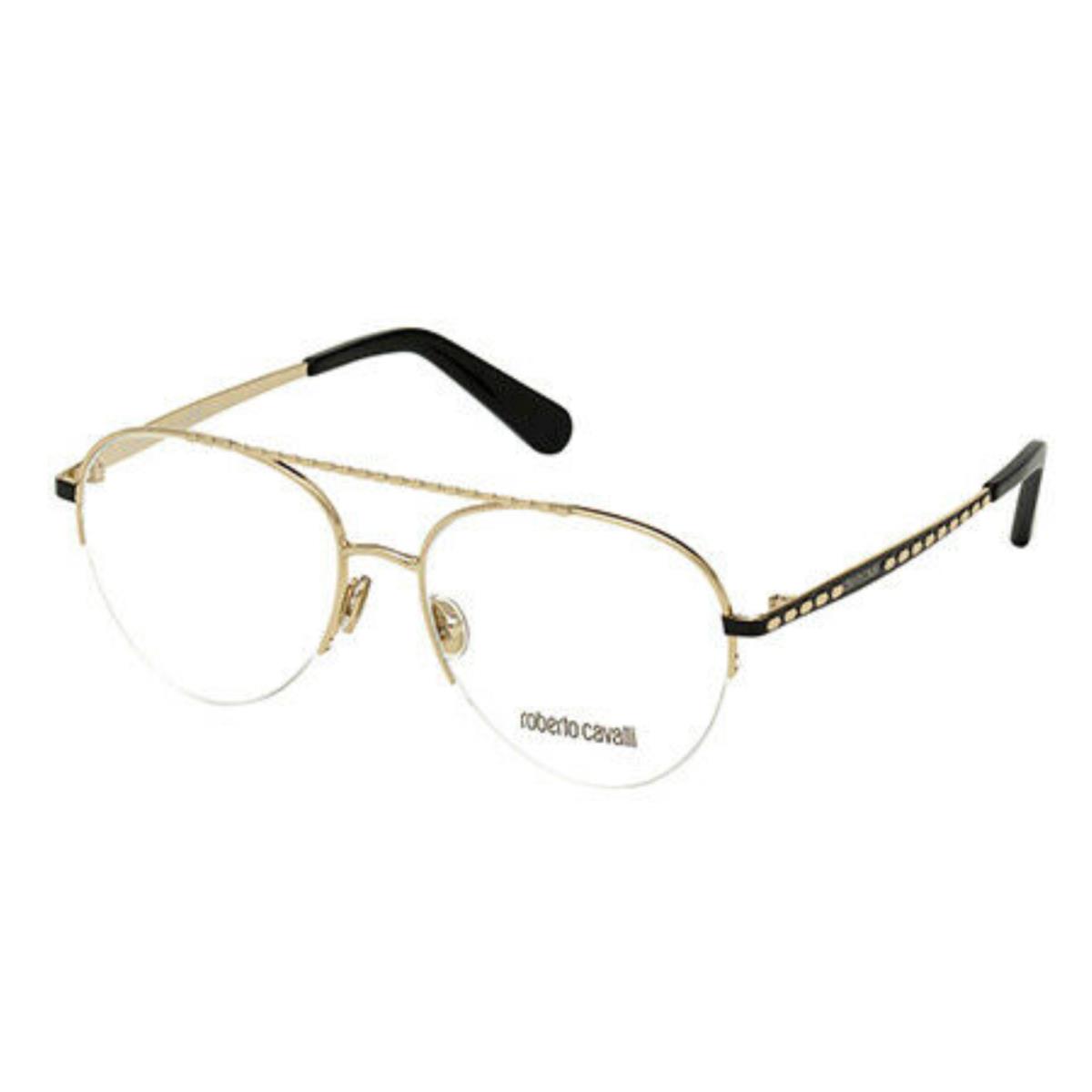 Roberto Cavalli Aviator Eyeglasses RC 5105 032 53-16 Gold Black Frames ...