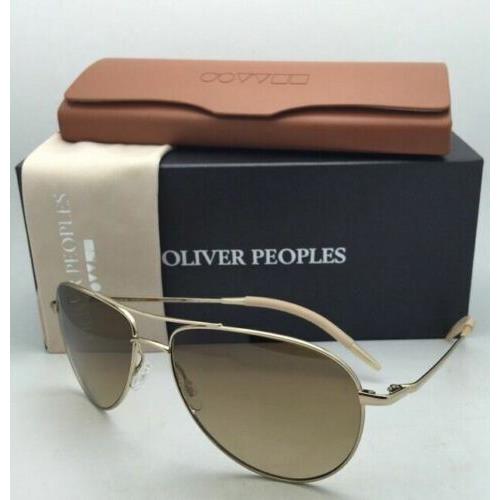Oliver Peoples sunglasses BENEDICT SUN - Gold Frame, Brown Lens
