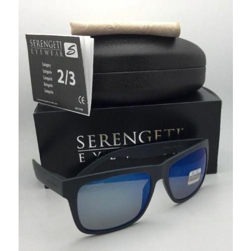 Serengeti Photochromic Polarized Sunglasses Positano 8372 Pkt Grey W/blue Mirror