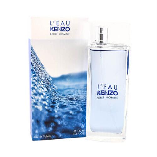 L`eau Kenzo Pour Homme Eau De Toilette Spray 3.3 Oz / 100 Ml