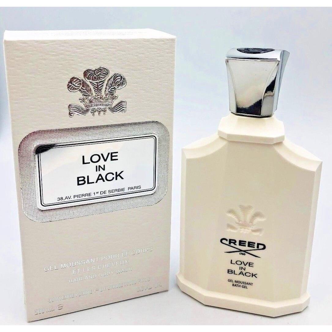 Creed Love In Black Shower Gel Hair and Body Wash by Creed 200 ml / 6.8 oz