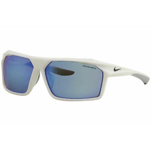 Nike Men`s Traverse EV1033 EV/1033 104 Shiny White/grey Sport Sunglasses 65mm