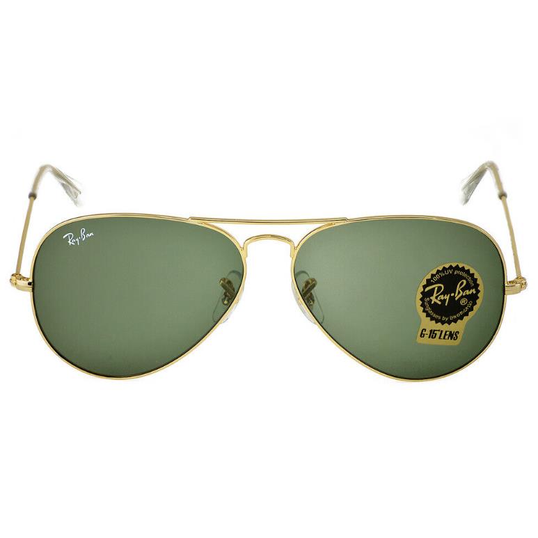 Ray-ban RB3025 Gold Frames Aviator Sunglasses 58MM G15 Lenses L0205