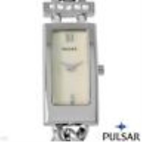 Ladies Pulsar Stainless Steel PEG707 Crystal Watch