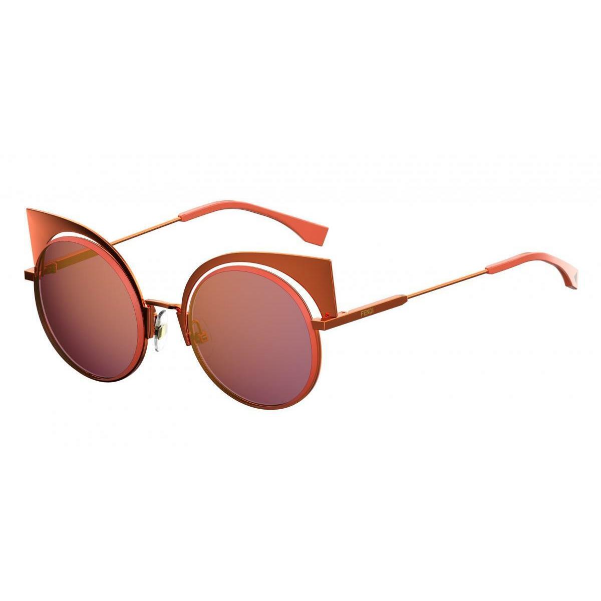 Fendi Eyeshine FF0177S Kwlpd Orange Pink Yellow Metal Sunglasses