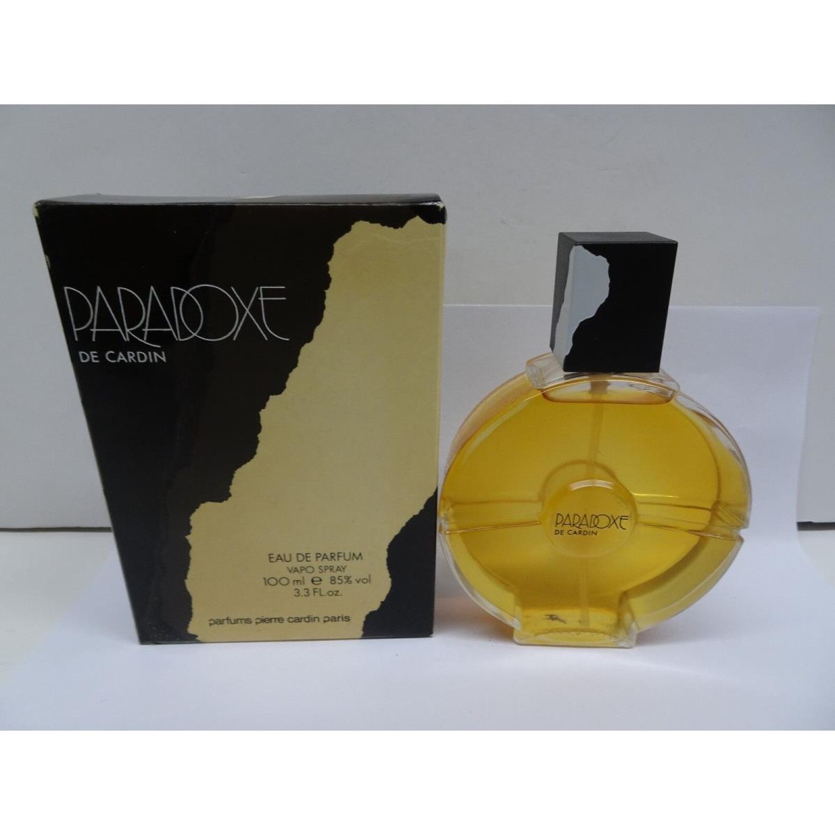 Paradoxe Pierre Cardin Perfume Eau DE Parfum Full 3.3 oz Spray Hard to Find