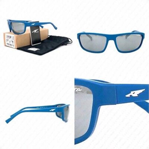 Arnette Borrow AN4259 26236G 63mm Matte Blue W/grey Mirror Silver Sunglasses