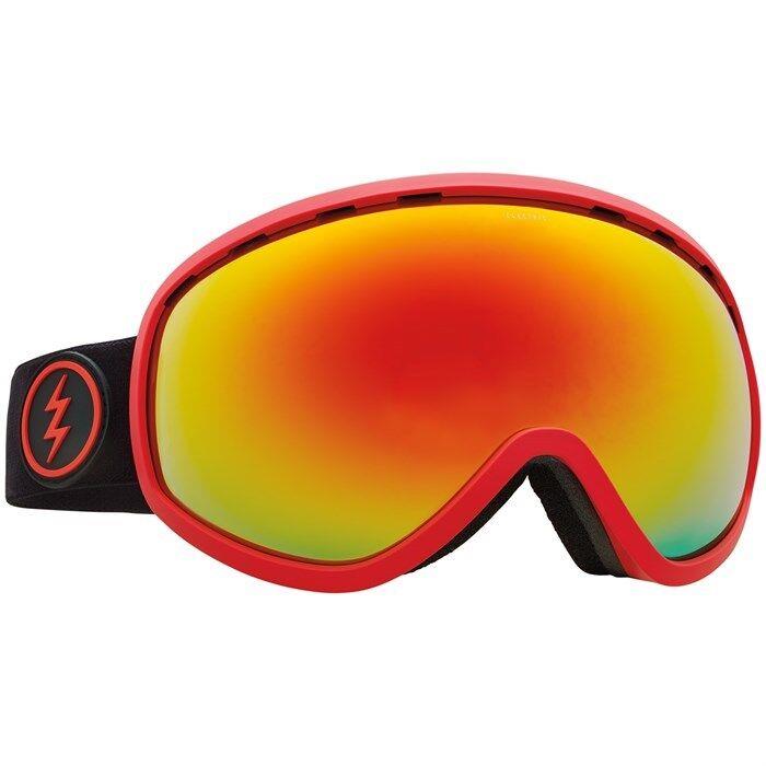 Electric Visual Mesher Black Red Snowboarding Goggles Brose/red Chrome