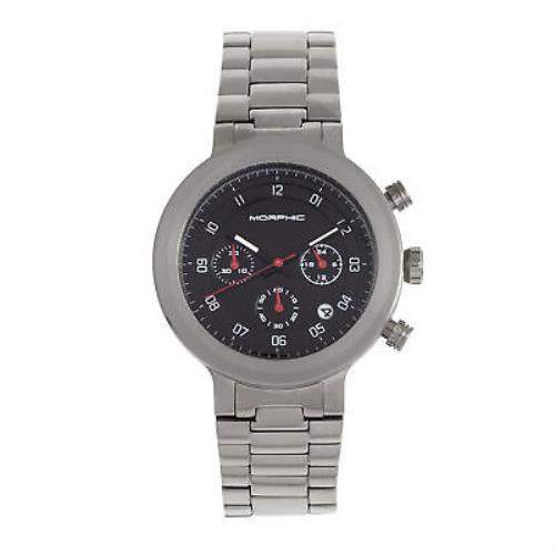 Morphic M78 Series Chronograph Bracelet Watch - Silver/black