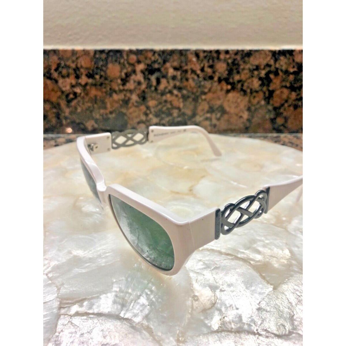 Yves Saint Laurent White Mod 6552 Y555 140 1970`s 80`s Vintage Sunglasses