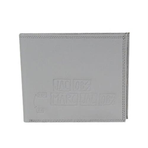 Marc by Marc Jacobs Leather Twill Billfold Wallet Grey