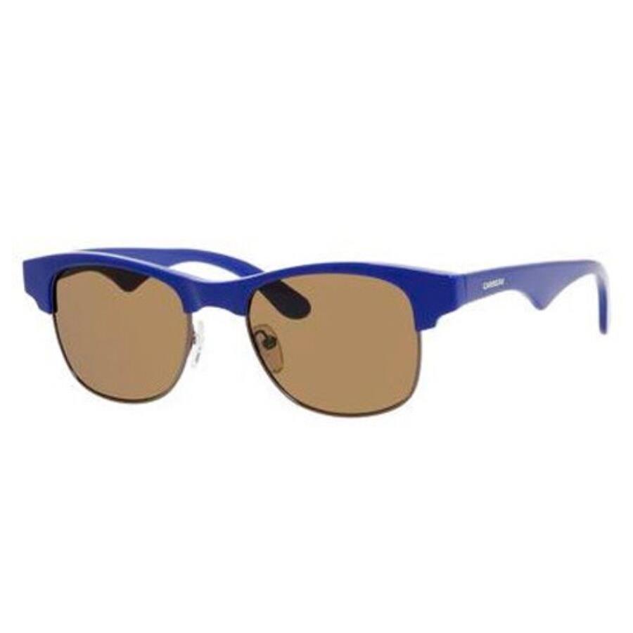 Carrera 6009 Dee Unisex Rounded Sunglasses Blue Frame with Brown Lens