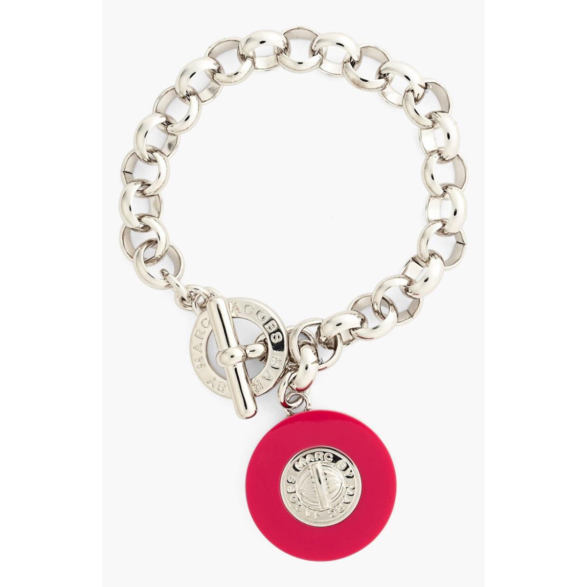 Marc by Marc Jacobs Pop Pink Dynamite Coin Toggle Bracelet