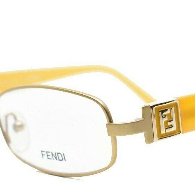 Fendi 905 715 Yellow RX Eyeglasses 52-19-130 - Nose Pads Replaced