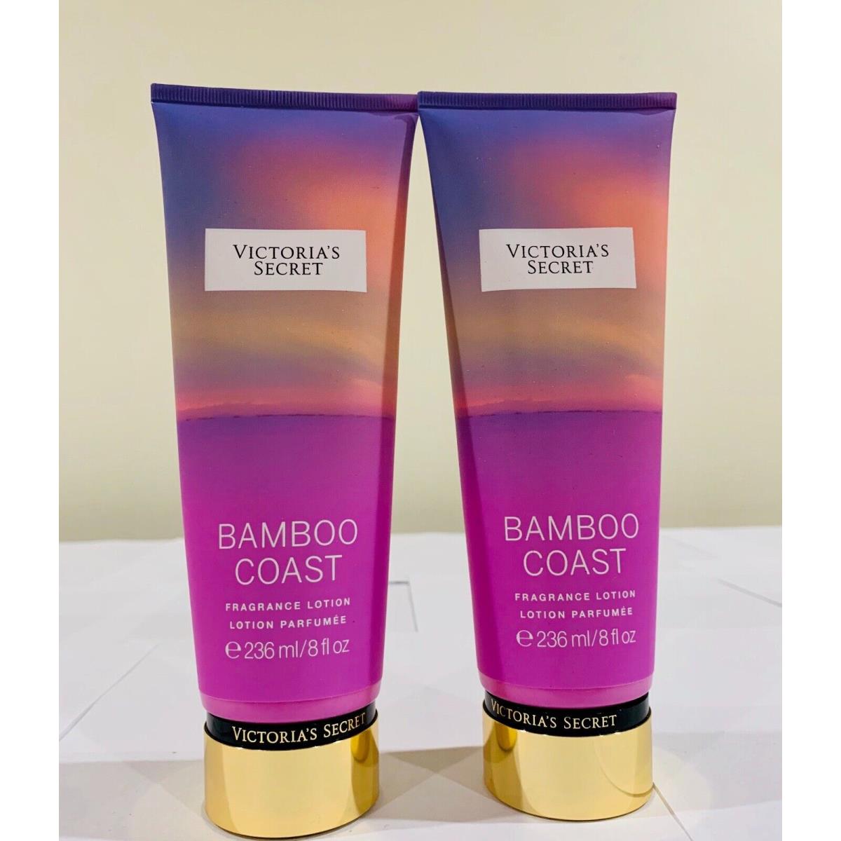 Victoria`s Secret Bamboo Coast Fragrance Body Lotion 8 oz Set of 2