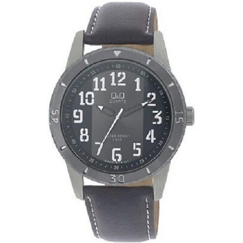 by Citizen Q456J505Y Black Gray Sunray Dial Men`s Watch - Great Gift