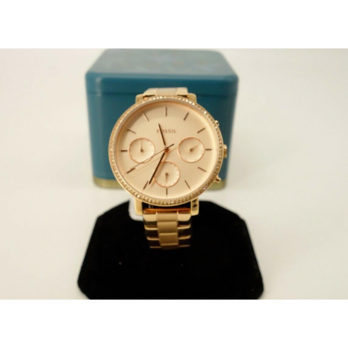 Fossil Sylvia Multifunction Rose Gold-tone Women`s Watch ES4436