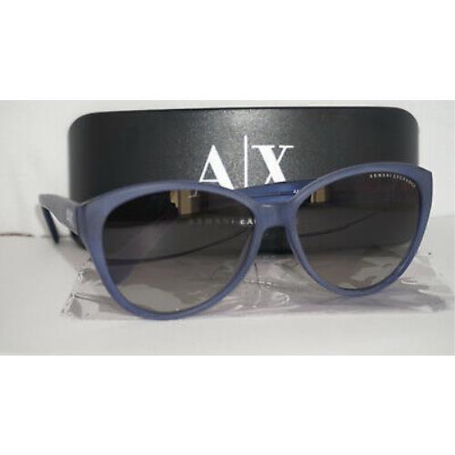 Armani Exchange Sunglasses Blue Cateye Brown AX4006 8024/11 59 14 135