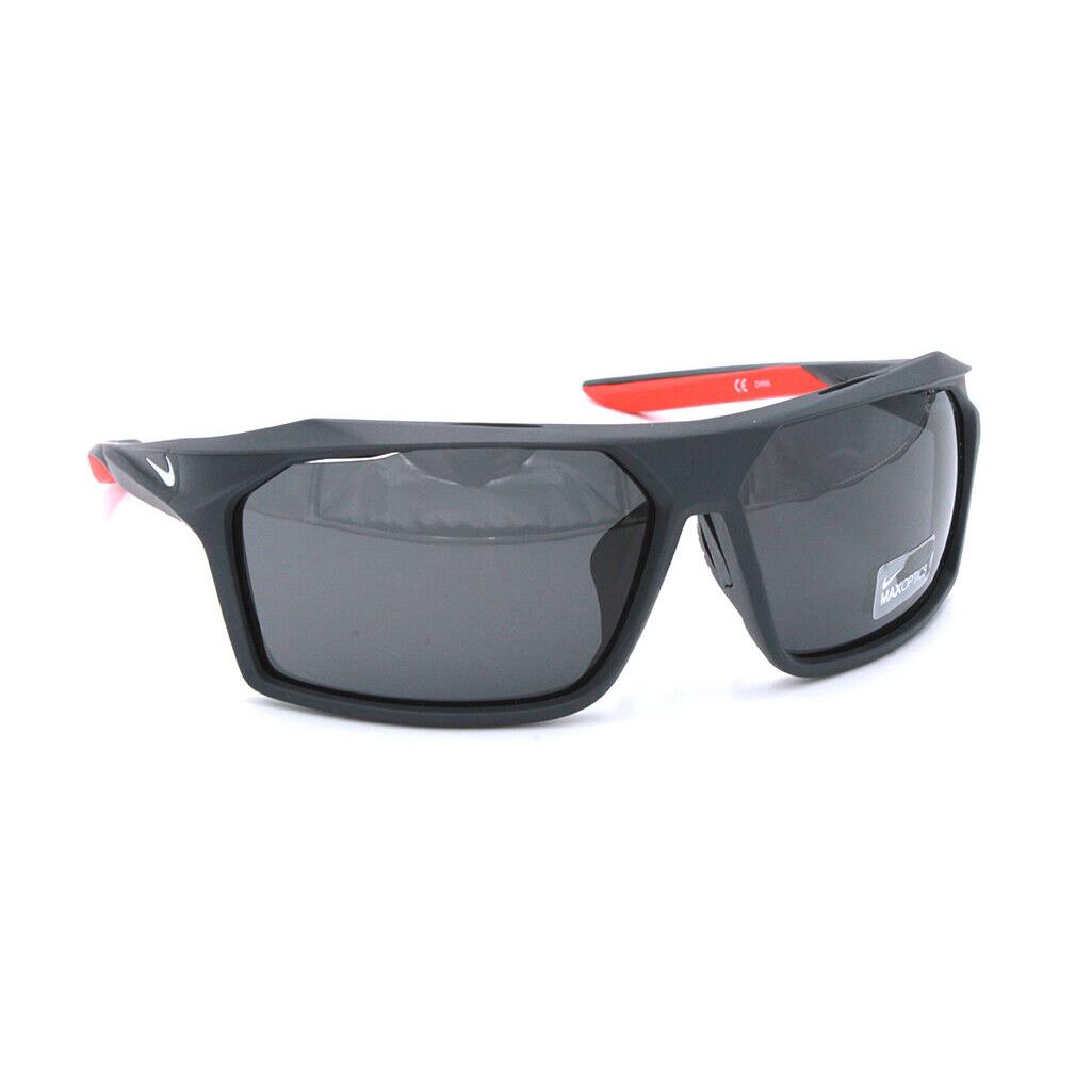Nike Traverse EV1032 010 Matte Anthracite Wrapped Sunglasses Dark Grey Lenses - Frame: Gray, Lens: Gray