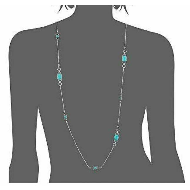 Lauren Ralph Lauren 42 Stone Strand Necklace Turquoise : One Size