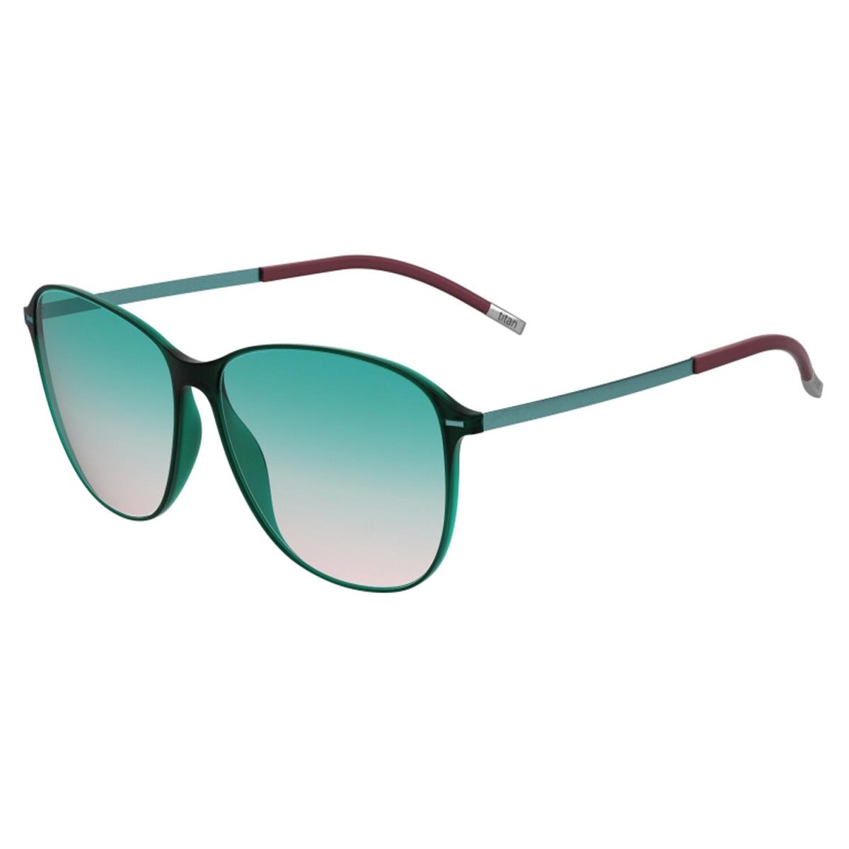 Silhouette Urban Sun Sunglasses Dark Green Matte / Teal Rose Grad 3191-75-5540