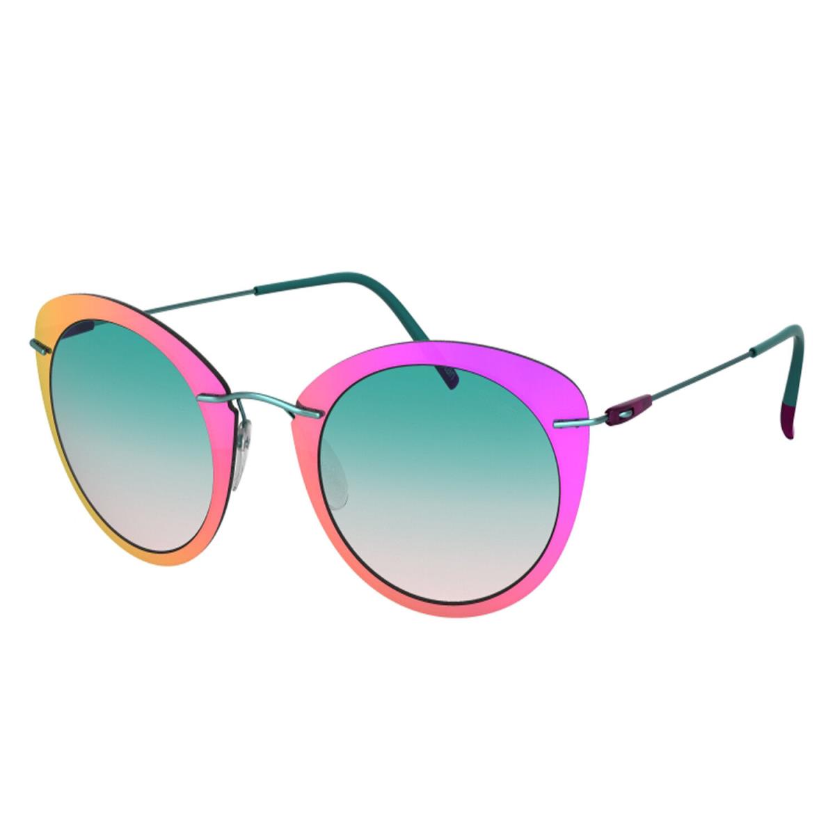 Silhouette Infinity Sunglasses Mint Silky Matte / Teal Rose Grad 8161-75-5040