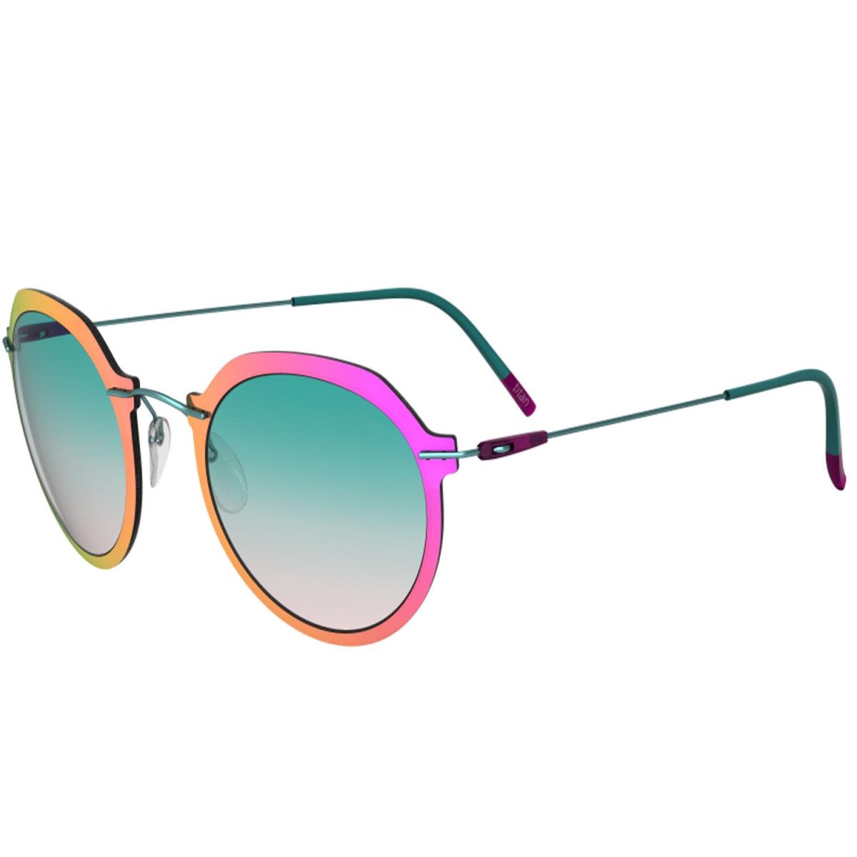 Silhouette Infinity Sunglasses Mint Silky Matte / Teal Rose Grad 8695-75-5040