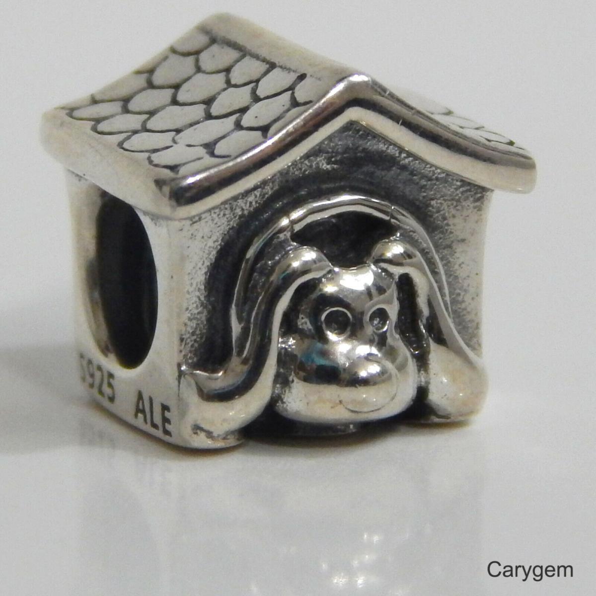 Pandora Charm Doghouse Bead 790592EN27 W Suede Pouch