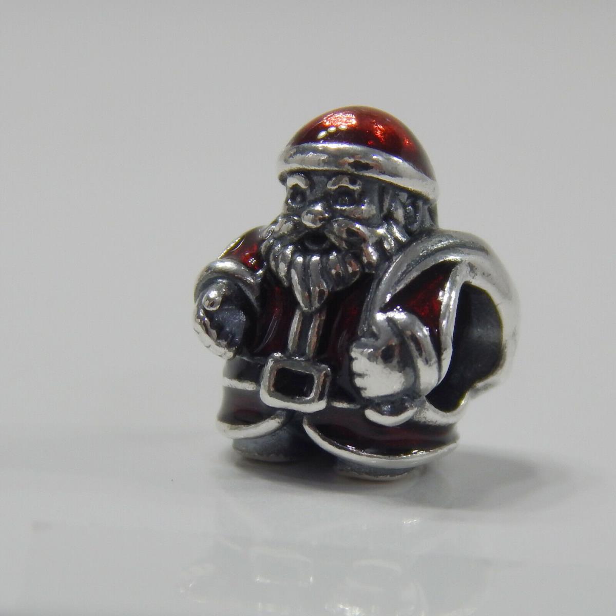 Pandora Charm Santa Claus Stt. Nick 791231ENMX W Suede Pouch