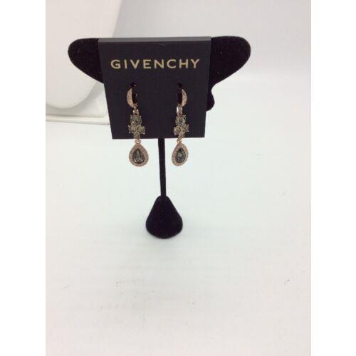 Givenchy Rose Gold Tone Linear Drop Earrings 30 GE