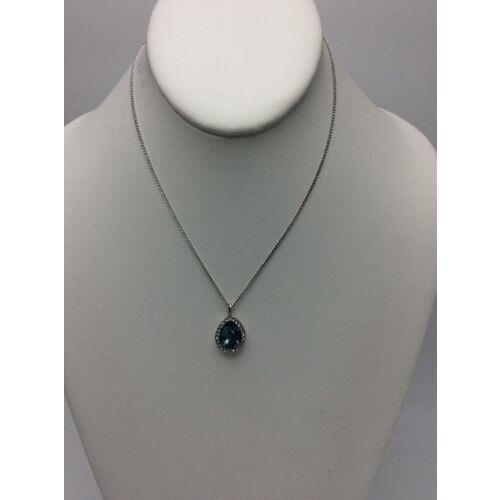 Givenchy Blue Crystal Pendant Necklace 746 GN
