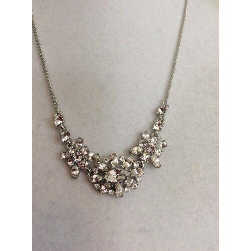 Givenchy Clear Crystal Frontal Necklace 118 GN