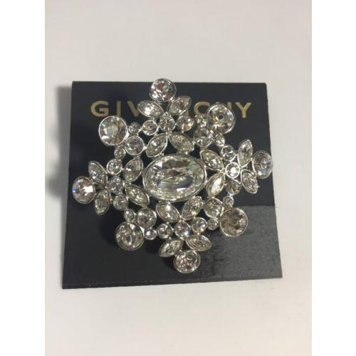 Givenchy Cubic Zirconia Cluster Pin 185 GN