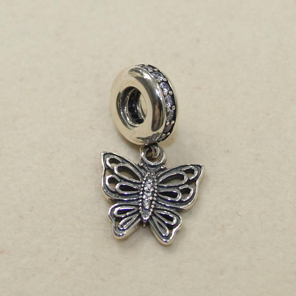 Pandora Charm Love Takes Fligth Butterfly 791255CZ W Suede Pouch